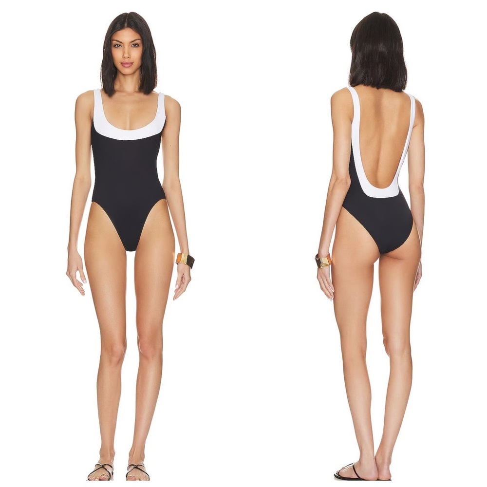 Tabacaru Swim Black and White One-Piece Swimsuit